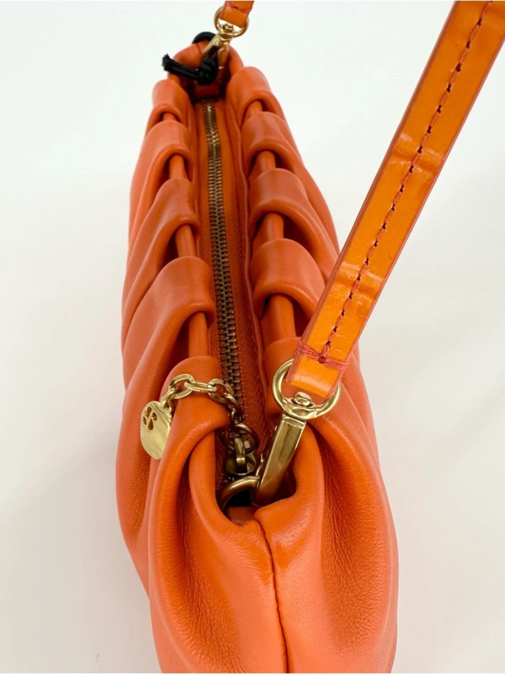 STAUD Bean Convertible Shoulder Bag in Orange Nectarine - Picture 8 of 16